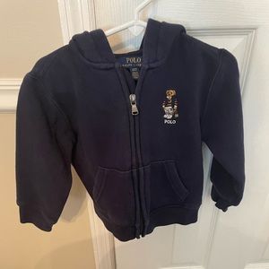 Polo Ralph Lauren toddler 2T zip up hoodie sweat shirt